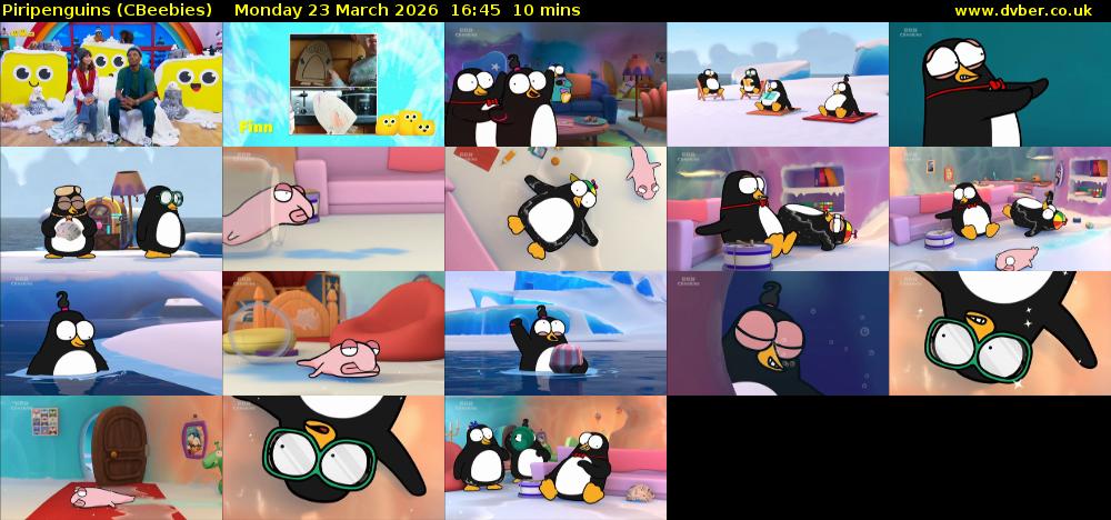 Piripenguins (CBeebies) Monday 23 March 2026 16:45 - 16:55