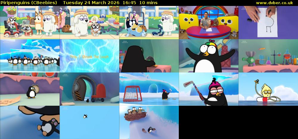 Piripenguins (CBeebies) Tuesday 24 March 2026 16:45 - 16:55