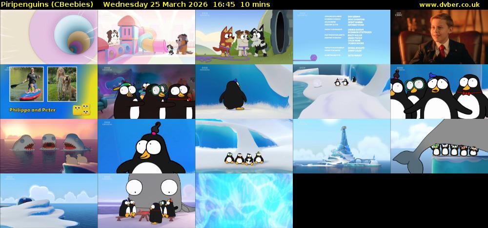 Piripenguins (CBeebies) Wednesday 25 March 2026 16:45 - 16:55