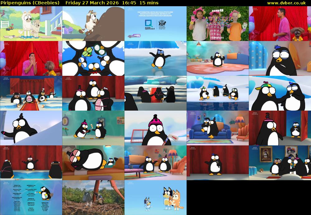 Piripenguins (CBeebies) Friday 27 March 2026 16:45 - 17:00