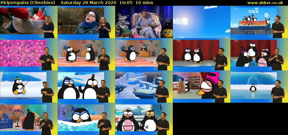 Piripenguins (CBeebies) Saturday 28 March 2026 16:05 - 16:15