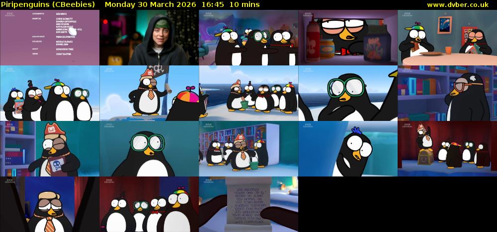 Piripenguins (CBeebies) Monday 30 March 2026 16:45 - 16:55