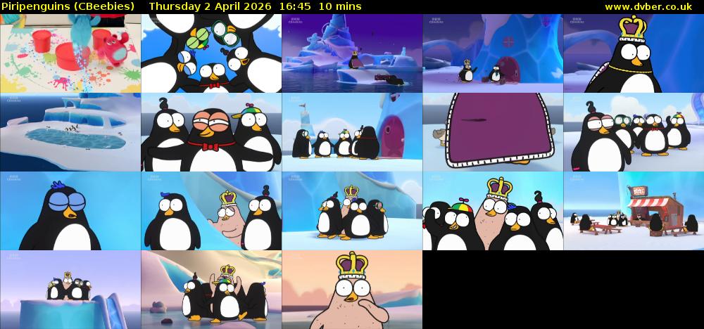 Piripenguins (CBeebies) Thursday 2 April 2026 16:45 - 16:55