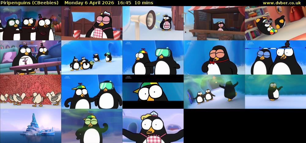 Piripenguins (CBeebies) Monday 6 April 2026 16:45 - 16:55