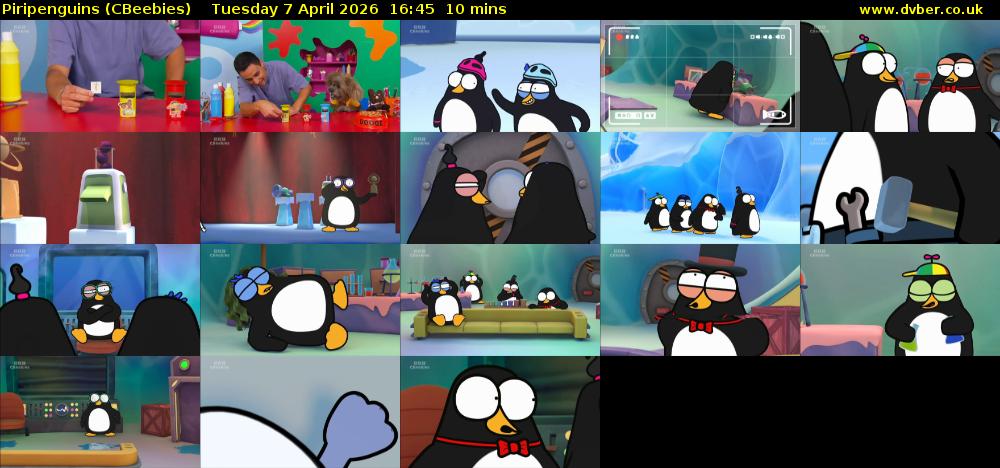 Piripenguins (CBeebies) Tuesday 7 April 2026 16:45 - 16:55