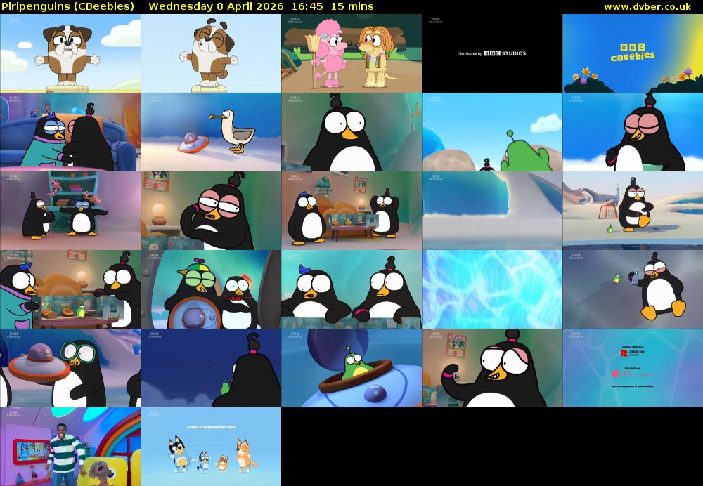 Piripenguins (CBeebies) Wednesday 8 April 2026 16:45 - 17:00