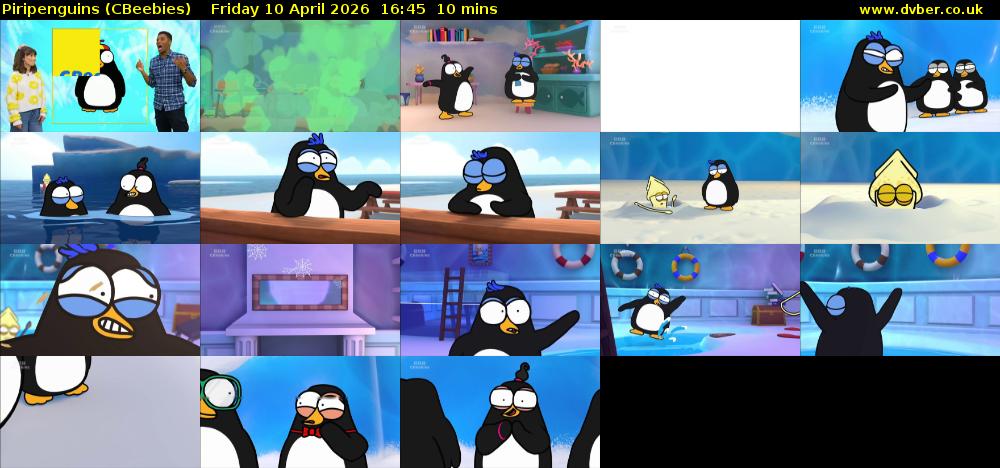 Piripenguins (CBeebies) Friday 10 April 2026 16:45 - 16:55