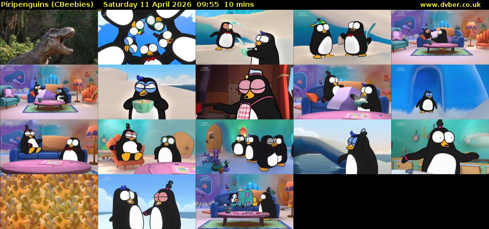 Piripenguins (CBeebies) Saturday 11 April 2026 09:55 - 10:05
