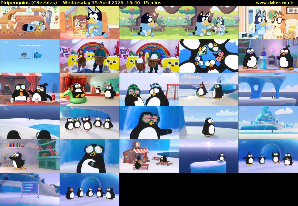 Piripenguins (CBeebies) Wednesday 15 April 2026 16:40 - 16:55