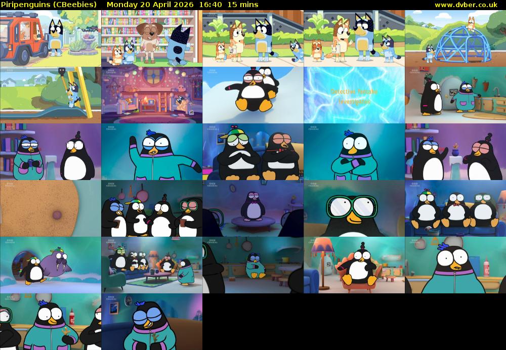 Piripenguins (CBeebies) Monday 20 April 2026 16:40 - 16:55