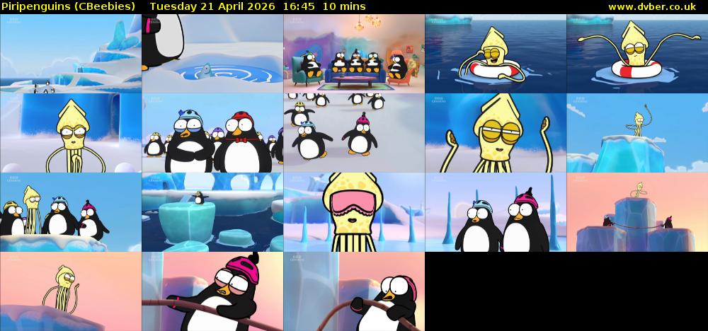 Piripenguins (CBeebies) Tuesday 21 April 2026 16:45 - 16:55