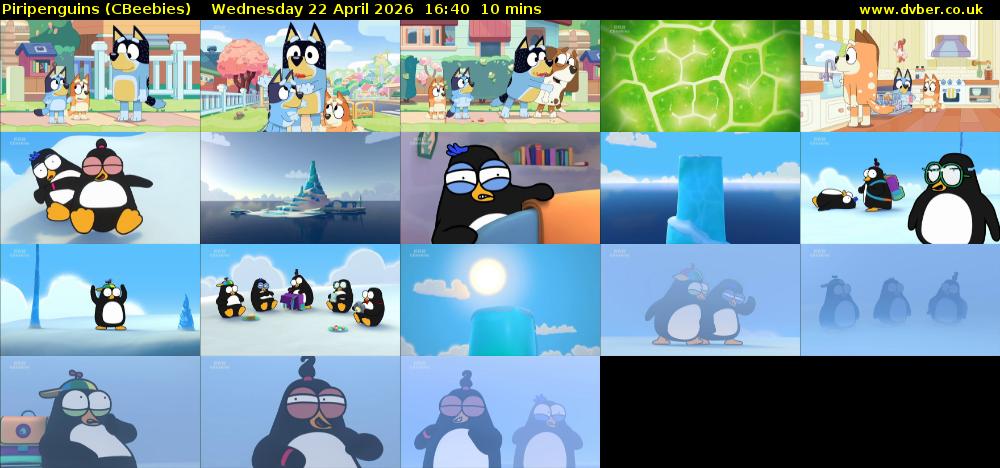 Piripenguins (CBeebies) Wednesday 22 April 2026 16:40 - 16:50