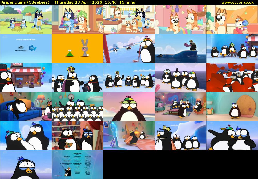 Piripenguins (CBeebies) Thursday 23 April 2026 16:40 - 16:55