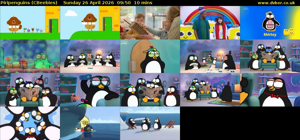 Piripenguins (CBeebies) Sunday 26 April 2026 09:50 - 10:00