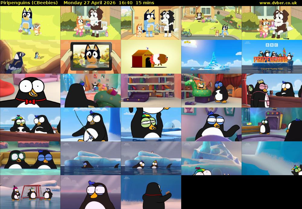 Piripenguins (CBeebies) Monday 27 April 2026 16:40 - 16:55