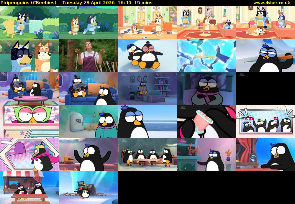 Piripenguins (CBeebies) Tuesday 28 April 2026 16:40 - 16:55