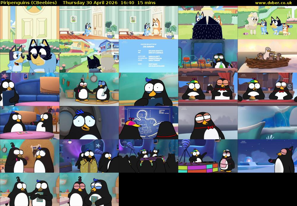 Piripenguins (CBeebies) Thursday 30 April 2026 16:40 - 16:55