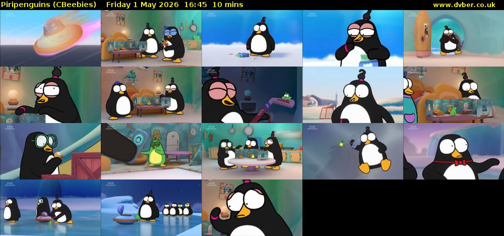 Piripenguins (CBeebies) Friday 1 May 2026 16:45 - 16:55