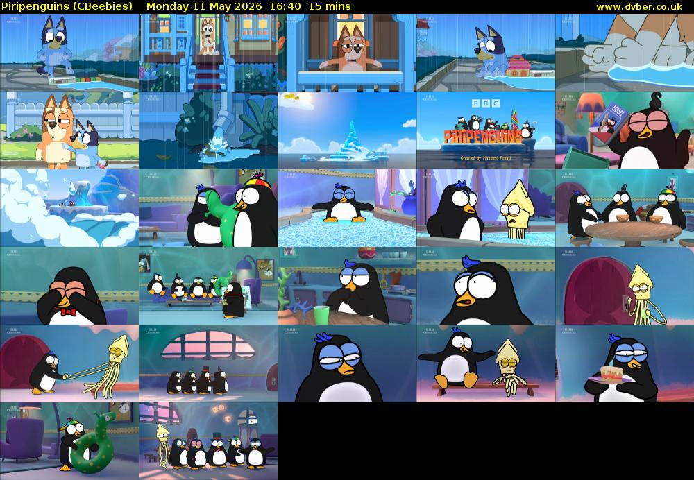 Piripenguins (CBeebies) Monday 11 May 2026 16:40 - 16:55