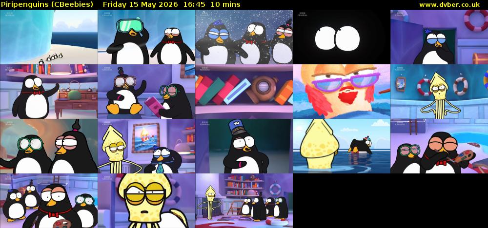 Piripenguins (CBeebies) Friday 15 May 2026 16:45 - 16:55