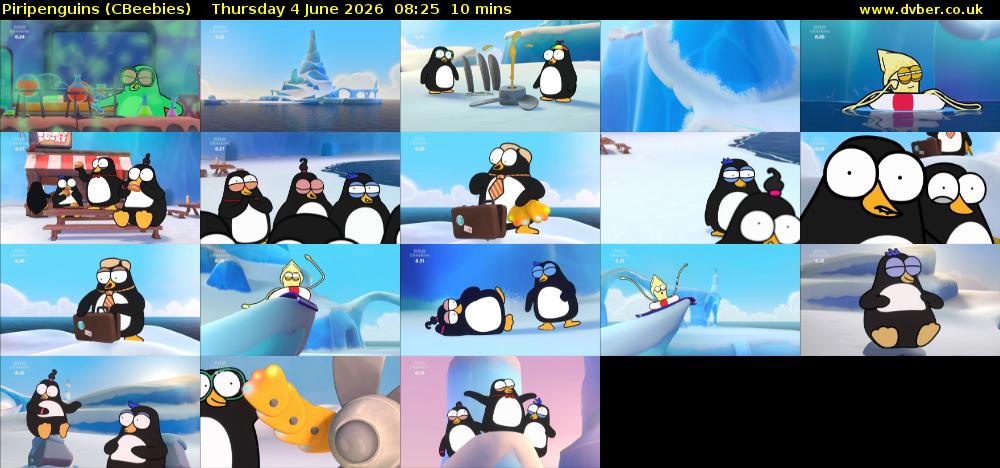 Piripenguins (CBeebies) Thursday 4 June 2026 08:25 - 08:35