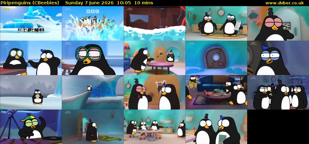 Piripenguins (CBeebies) Sunday 7 June 2026 10:05 - 10:15