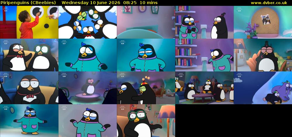 Piripenguins (CBeebies) Wednesday 10 June 2026 08:25 - 08:35