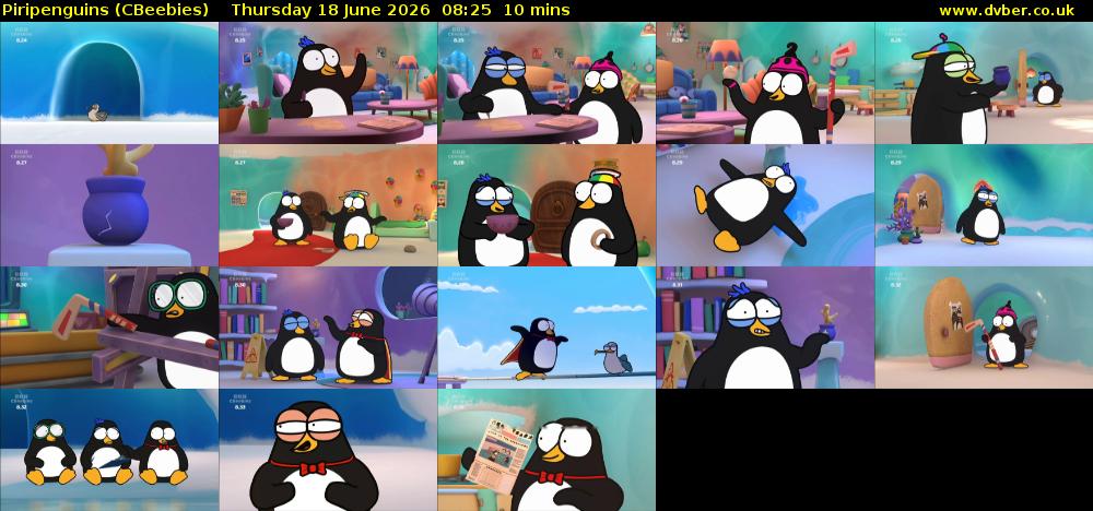Piripenguins (CBeebies) Thursday 18 June 2026 08:25 - 08:35