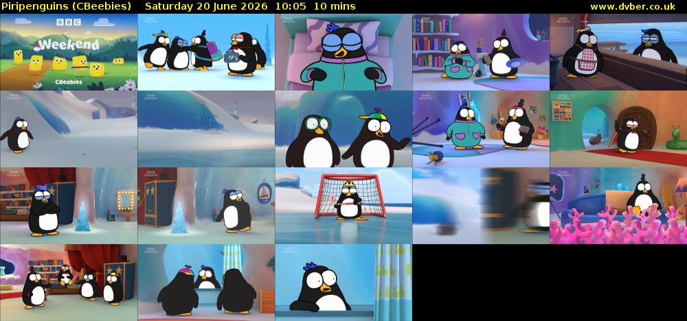 Piripenguins (CBeebies) Saturday 20 June 2026 10:05 - 10:15