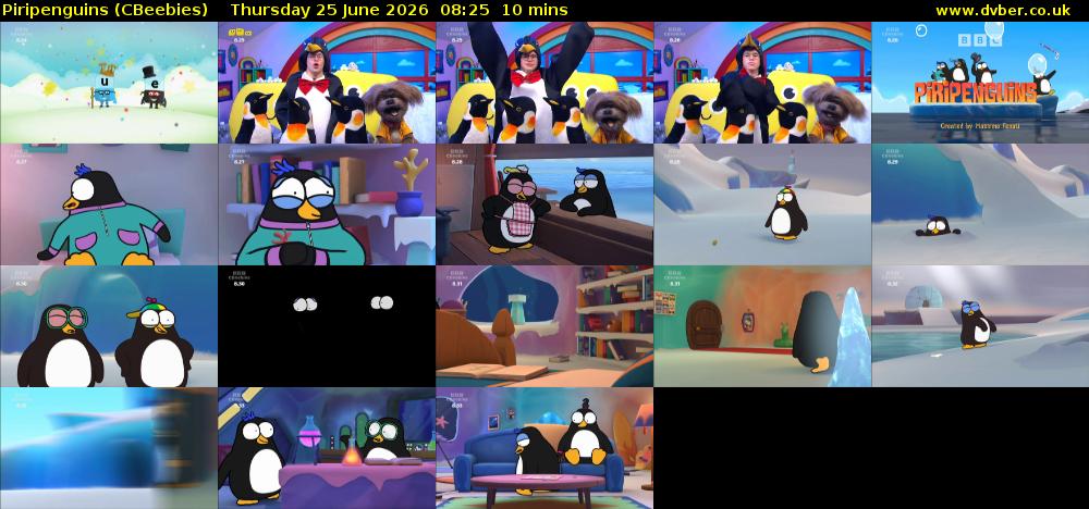Piripenguins (CBeebies) Thursday 25 June 2026 08:25 - 08:35