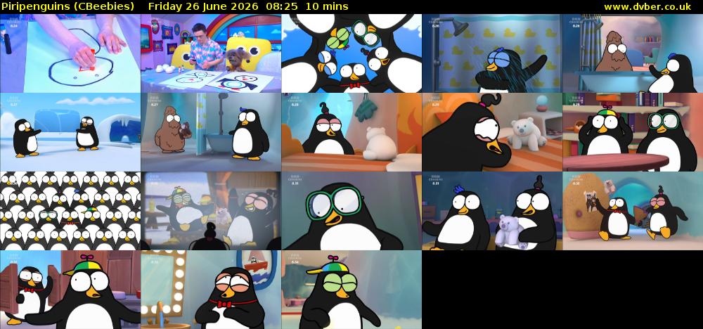 Piripenguins (CBeebies) Friday 26 June 2026 08:25 - 08:35