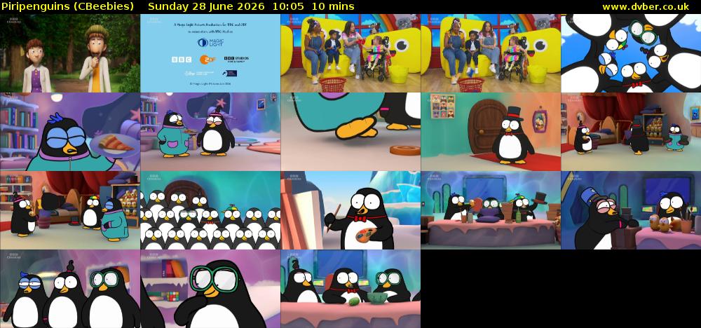 Piripenguins (CBeebies) Sunday 28 June 2026 10:05 - 10:15