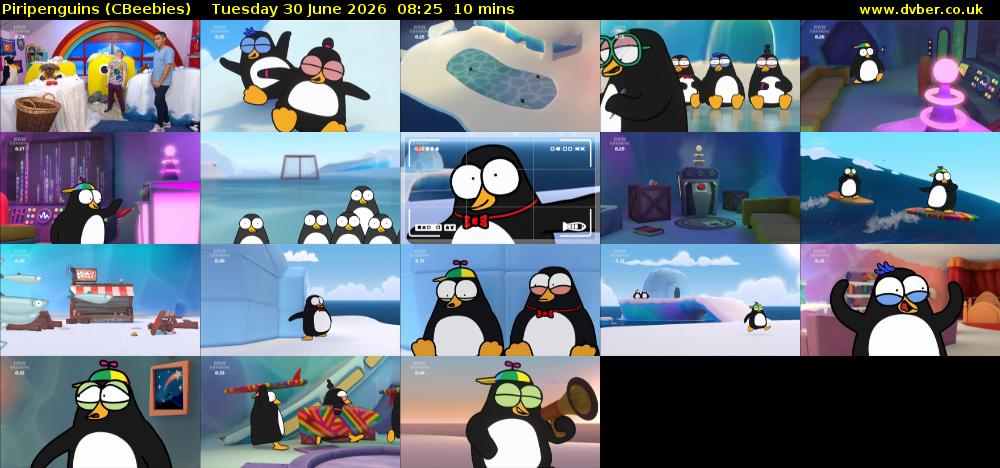 Piripenguins (CBeebies) Tuesday 30 June 2026 08:25 - 08:35