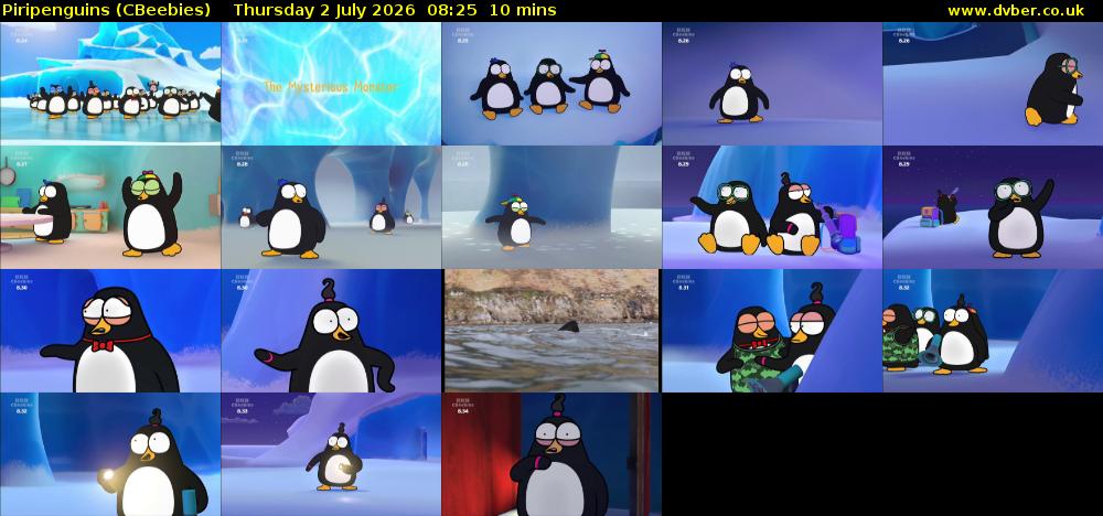 Piripenguins (CBeebies) Thursday 2 July 2026 08:25 - 08:35