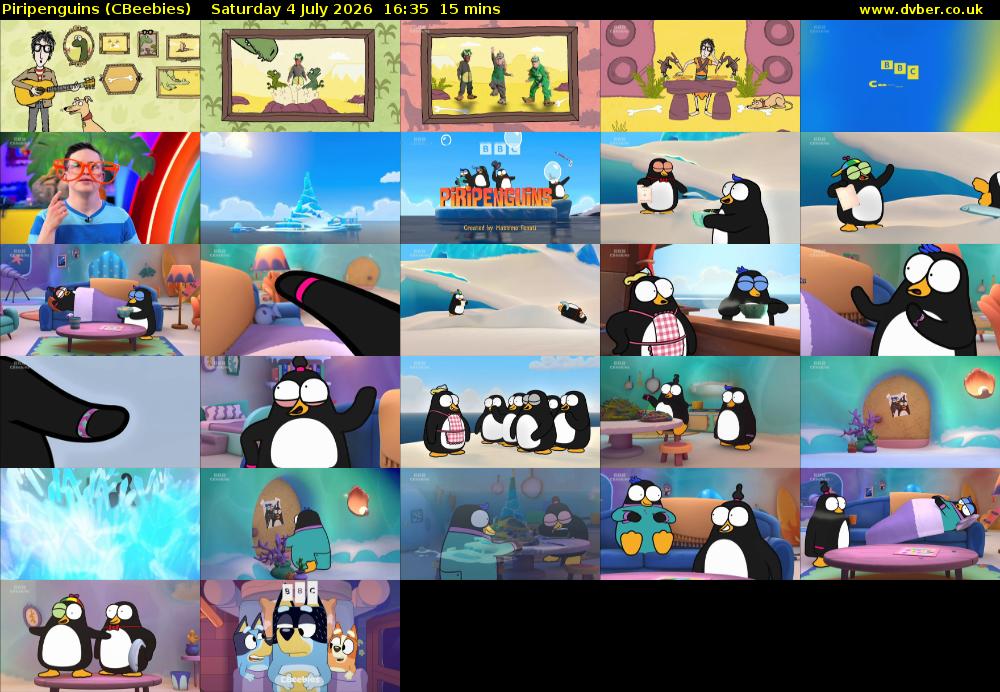 Piripenguins (CBeebies) Saturday 4 July 2026 16:35 - 16:50