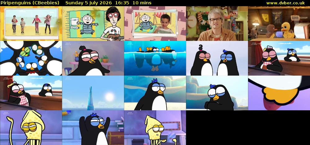 Piripenguins (CBeebies) Sunday 5 July 2026 16:35 - 16:45