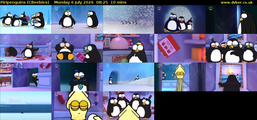 Piripenguins (CBeebies) Monday 6 July 2026 08:25 - 08:35
