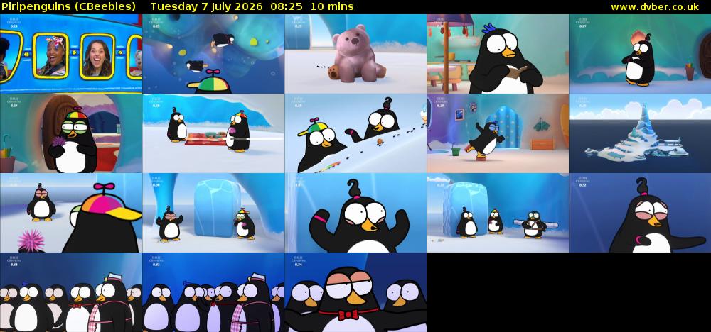 Piripenguins (CBeebies) Tuesday 7 July 2026 08:25 - 08:35