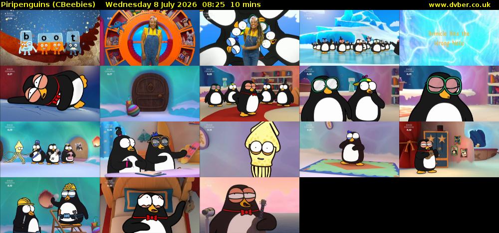 Piripenguins (CBeebies) Wednesday 8 July 2026 08:25 - 08:35