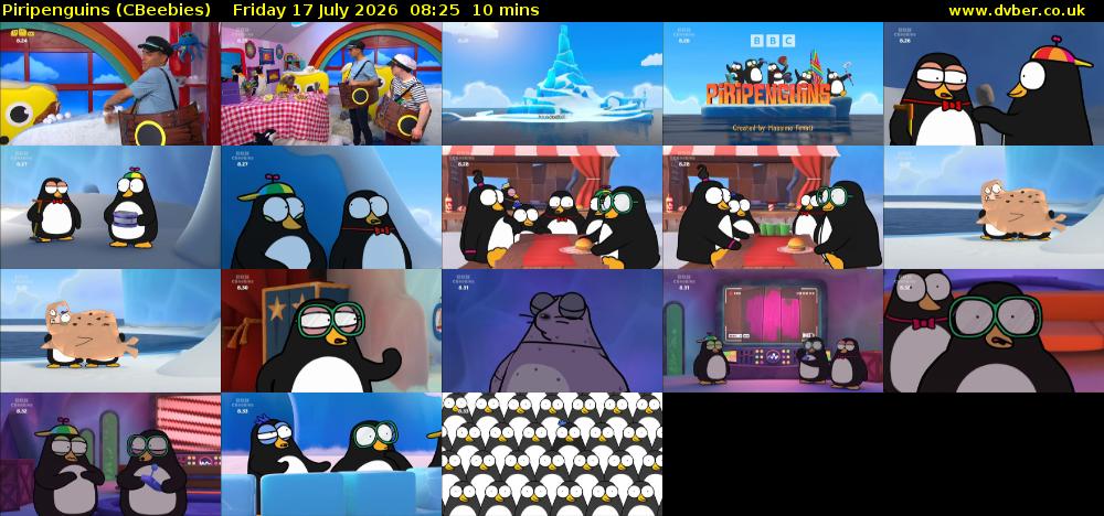 Piripenguins (CBeebies) Friday 17 July 2026 08:25 - 08:35