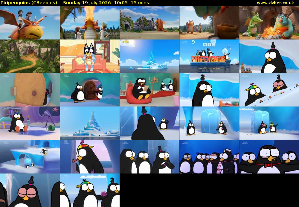 Piripenguins (CBeebies) Sunday 19 July 2026 10:05 - 10:20