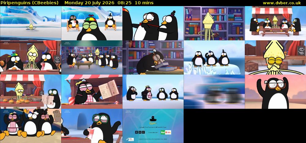 Piripenguins (CBeebies) Monday 20 July 2026 08:25 - 08:35