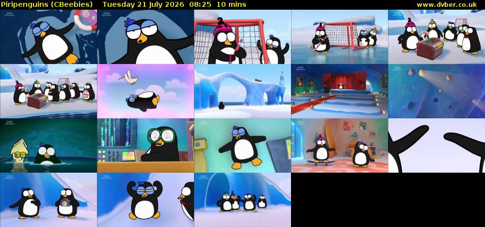 Piripenguins (CBeebies) Tuesday 21 July 2026 08:25 - 08:35