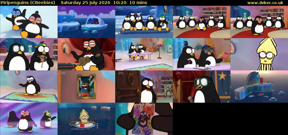 Piripenguins (CBeebies) Saturday 25 July 2026 10:20 - 10:30