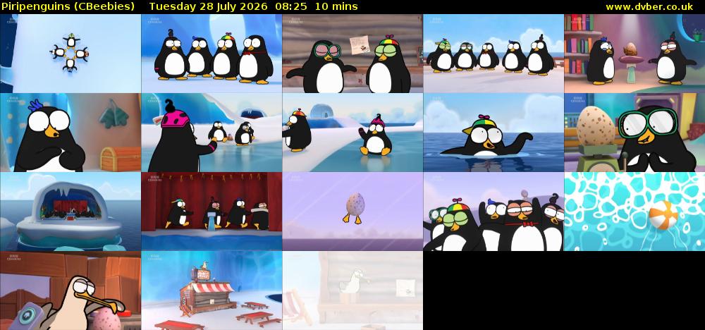 Piripenguins (CBeebies) Tuesday 28 July 2026 08:25 - 08:35
