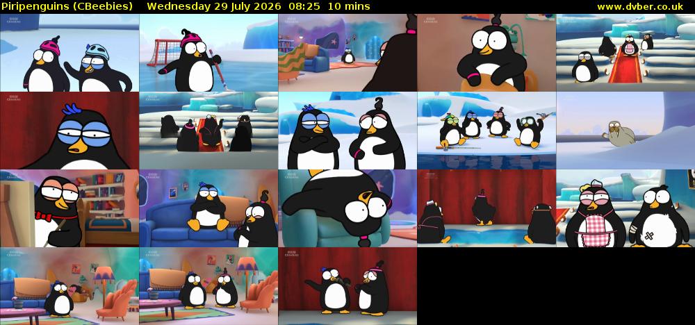 Piripenguins (CBeebies) Wednesday 29 July 2026 08:25 - 08:35