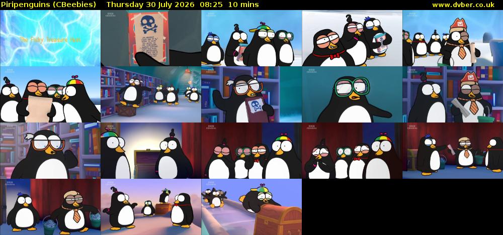 Piripenguins (CBeebies) Thursday 30 July 2026 08:25 - 08:35