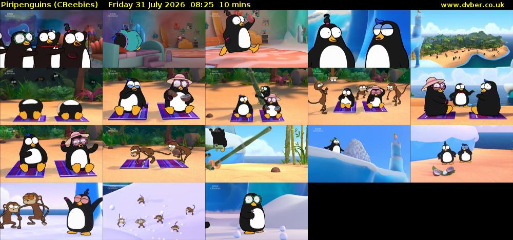 Piripenguins (CBeebies) Friday 31 July 2026 08:25 - 08:35