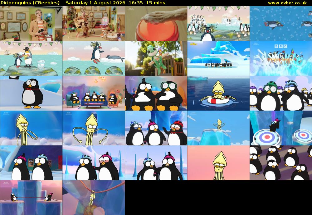 Piripenguins (CBeebies) Saturday 1 August 2026 16:35 - 16:50
