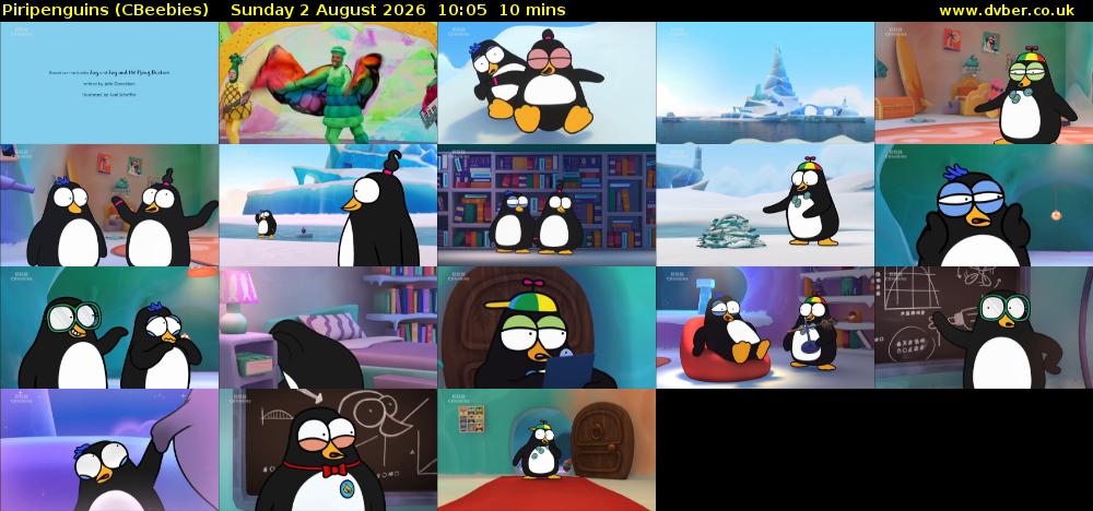 Piripenguins (CBeebies) Sunday 2 August 2026 10:05 - 10:15